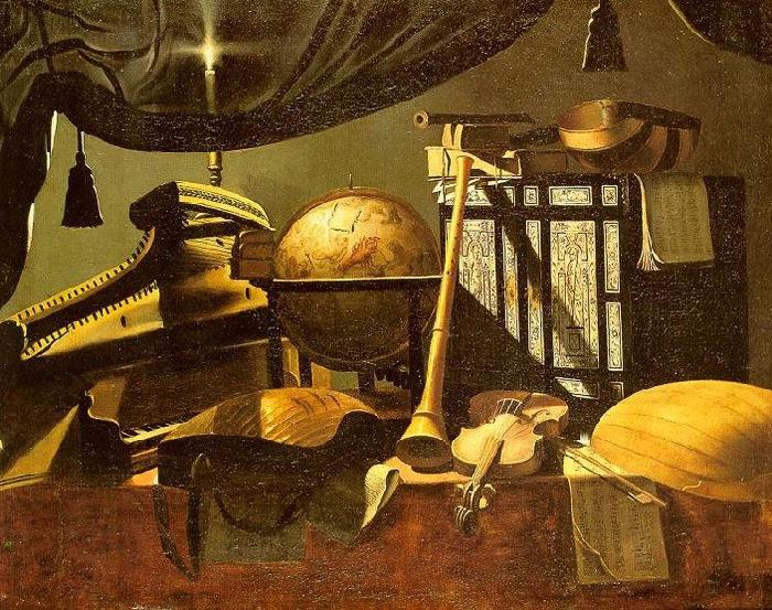 Evaristo Baschenis Still Life with Musical Instruments China oil painting art